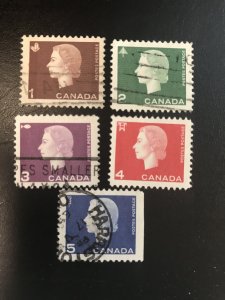 Canada # 401-405 Used