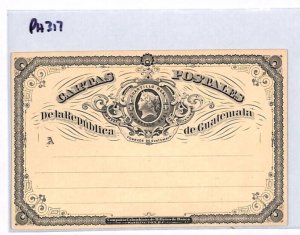 GUATEMALA *Cuartillo Real* Postal Stationery Card Unused {samwells-covers}PH317