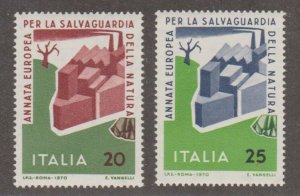 Italy Scott #1029-1030 Stamp - Mint NH Set