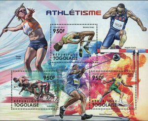 Athletics Stamp Blanka Vlasic Sprinters Virgilijus Alekna Sport S/S MNH #4373-43 