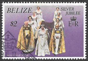 Belize SC 385 * QEII Surrounded by Bishops * Used * 1977