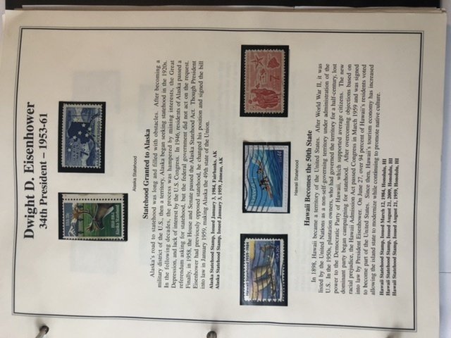 The Heritage Collection President Stamps From 29th to 38th Complete Book