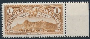 [I2179] San Marino 1931 Airmail good stamp very fine MNH $25