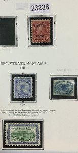 US STAMPS COLLECTIONS 1911 UNUSED LOT #23238