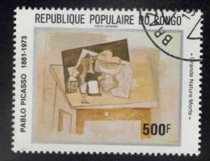 Congo Peoples Republic Scott C296E Used CTO Picasso stamp