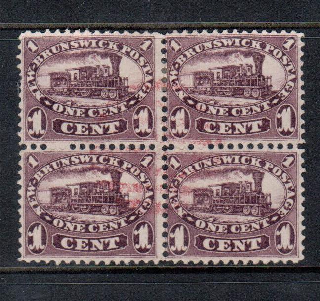 New Brunswick #6a Used Fine Scarce Block