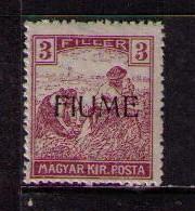 FIUME Sc# 4 MNH VGF Wheat Harvesting