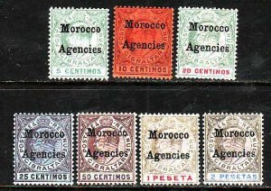 Great Britain Morocco-#20-26- id7-unused hinged set-KEVII-1903-5-please note tha