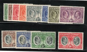 Cayman Islands #69 - #80 Very Fine Mint Lightly Hinged Set