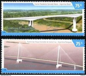 2006 ARGENTINA BRIDGES 2V STAMP