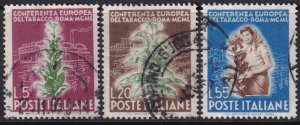 Italy 1950 Sc 544-6 set used