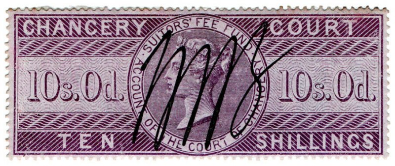 (I.B) QV Revenue : Chancery Court 10/- (1856)