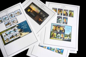 COLOR PRINTED ALDERNEY 1983-2018 STAMP ALBUM PAGES (80 illustrated pages)