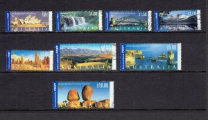 AUSTRALIA - 2000 - TOURIST ATTRACTIONS - SCOTT 1839 TO 1846 - USED