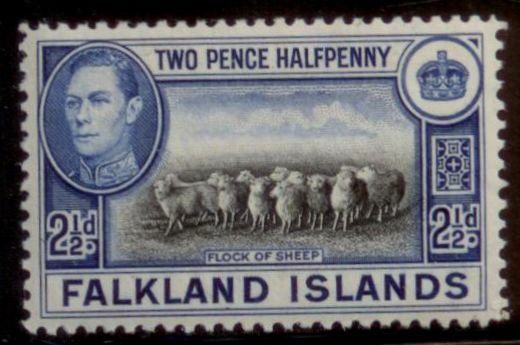 Falkland Islands 1938 SC# 87 M-hinged-OG E90