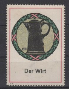 Germany - Der Wirt (The Host) Vignette Stamp #42 out of 100 - NG