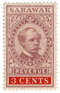 (I.B) Sarawak Revenue : Duty Stamp 3c