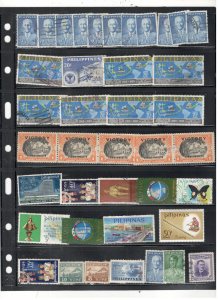 PHILIPPINES COLLECTION ON STOCK SHEET MINT/USED