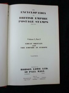 BILLIGS PHILATELIC HANDBOOK VOL 34 & 35 GB & THE EMPIRE IN EUROPE by ROBSON LOWE