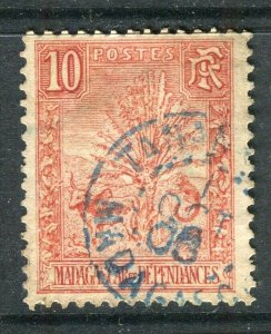 FRENCH COLONIES; MADAGASCAR 1903 Lemur issue fine used 10c. value POSTMARK