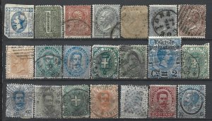 COLLECTION LOT 22029 ITALY 21 STAMPS 1863+ CV+$94