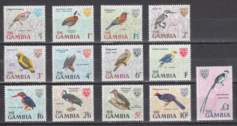 Gambia     #215-27   mnh    cat $10.05