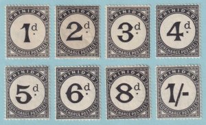 TRINIDAD & TOBAGO J1 - J8 POSTAGE DUES  MINT HINGED OG * SET - VERY FINE! - P688