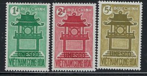 South Vietnam 178-80 MNH 1961 Unesco