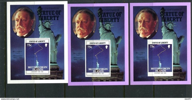 British Virgin Islands 1986 Statue of Liberty USA Presidents 27 sheets MNH 15090