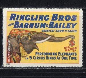 4904 * RINGLING BROTHERS ELEPHANT POSTER ** U.S. Postage Stamp MNH