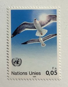 United Nations in Geneva 1986 Scott 145 MNH - 50c, birds, Seagull