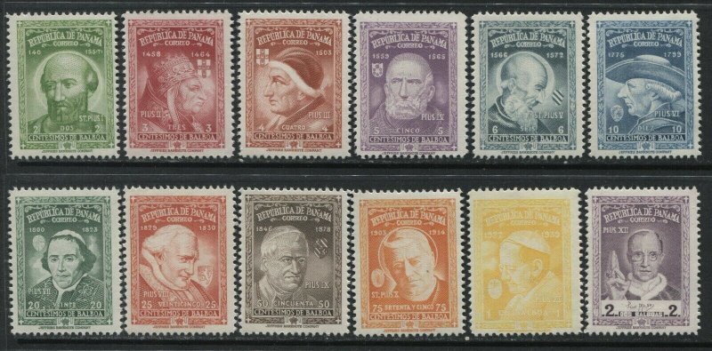 Panama 1956 set to 2 balboa unmounted mint NH