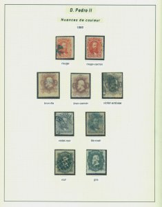 BRAZIL 1866/88  EMPIRE - Dom Pedro small specialized collection