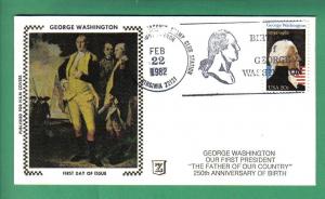 #1952 George Washington - H & M Silk Cachet UO Mount Ve