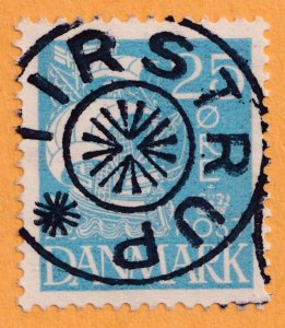 DENMARK 194  USED WITH  TIRSTRUP  STAR CANCEL - DEN-194