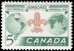 Canada 1955 Sc 396 MNH VF Scout Jamboree