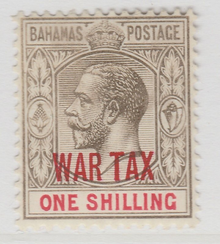 British Colony Bahamas War Tax 1918 Wmk Mult Crown CA 1s MH* Stamp A22P15F8695