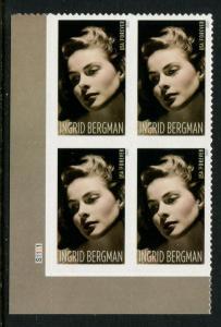 5012 US 49c Ingrid Bergman SA, MNH PB/4