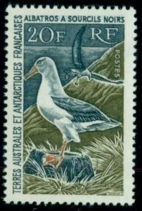 F.S.A.T. #28, 20fr Albatross, hi val in set, og, NH, VF, Scott $280.00