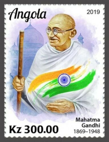 Angola - 2019 Mahatma Gandhi Anniversary - Stamp - ANG190205a 