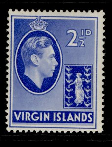 BRITISH VIRGIN ISLANDS GVI SG114, 2½d ultramarine, M MINT. CHALKY