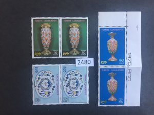 $1 World MNH Stamps (2480) Turkey 2 sets of 3, Art MNH