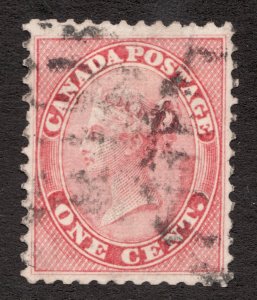 #14 - Canada - 1859 - 1 Cent - Used - VF/Superb - cv $120+ - superfleas