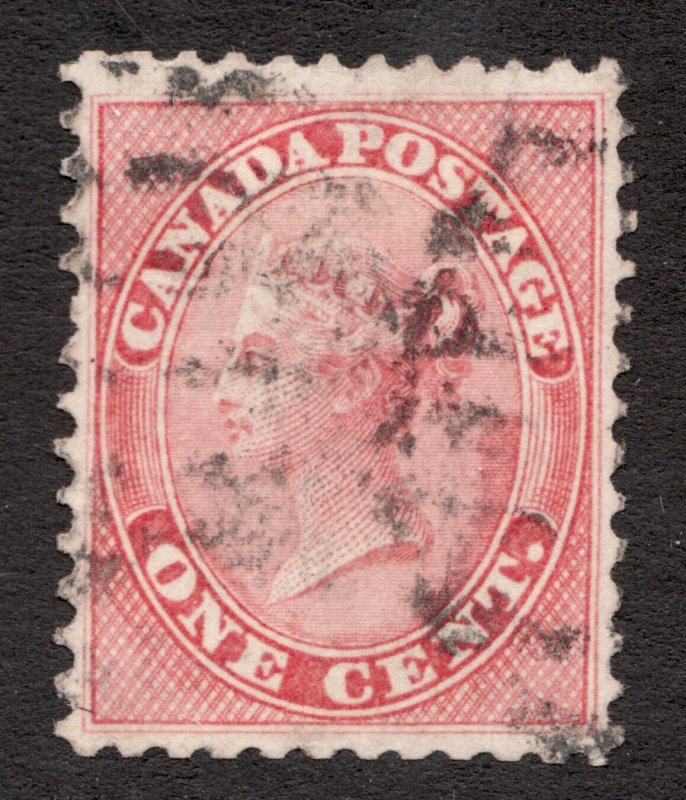 #14 - Canada - 1859 - 1 Cent - Used - VF/Superb - cv $120+ - superfleas