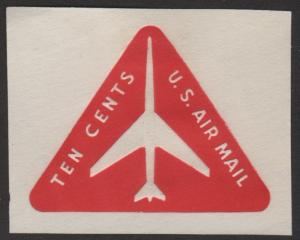 SC#UC40 10¢ Airmail Cut Square (1968) Unused