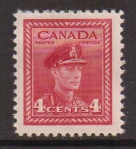 Canada    #254     MH  1943  George VI  4c