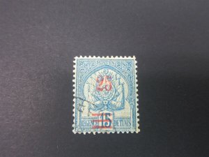 French Tunisia 1902 Sc 28 FU