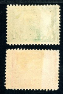 USAstamps Unused VF US 1913 Panama-Pacific Scott 397, 398 Part OG MHR 