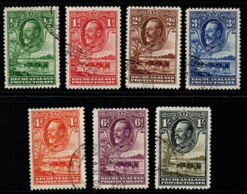 BECHUANALAND SG99/105 1932 DEFINITIVE SET TO 1/= FINE USED 