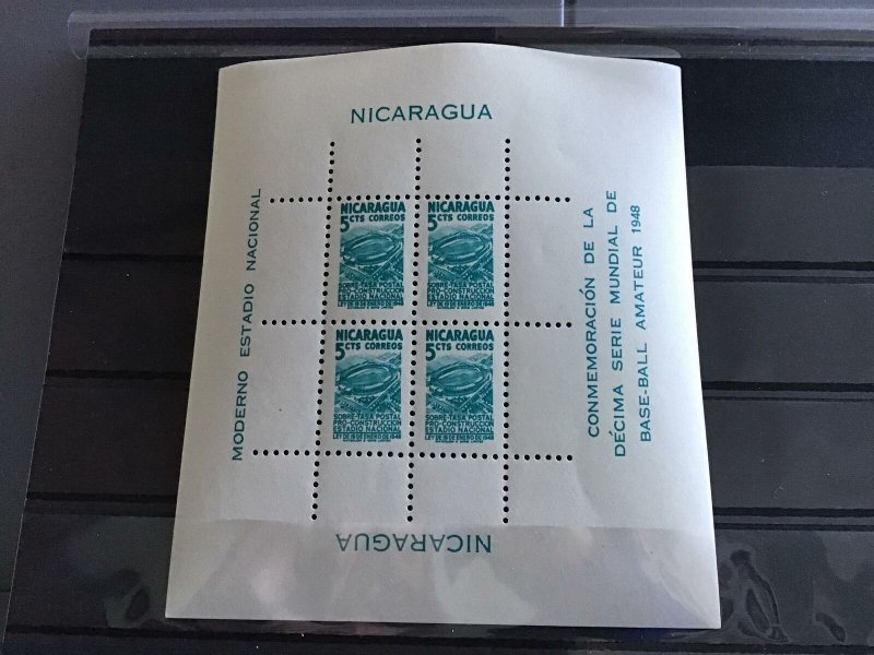 Nicaragua 1948 mint never hinged stamps sheet   R24854